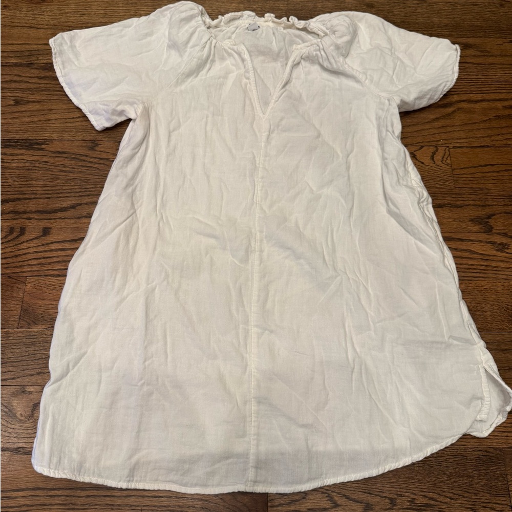 OLD NAVY White Short Sleeve Sundress / Swim Cover-Up – Size Large